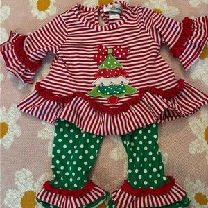 Festive Striped Christmas Outfit